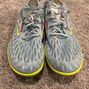 Brooks Track Spikes in Blue and Yellow